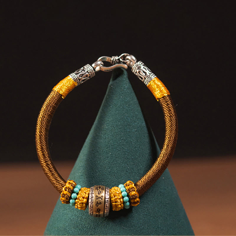 Handmade Tibetan Amulet King Kong Knot Luck Protection Braided Bracelet - Image 8