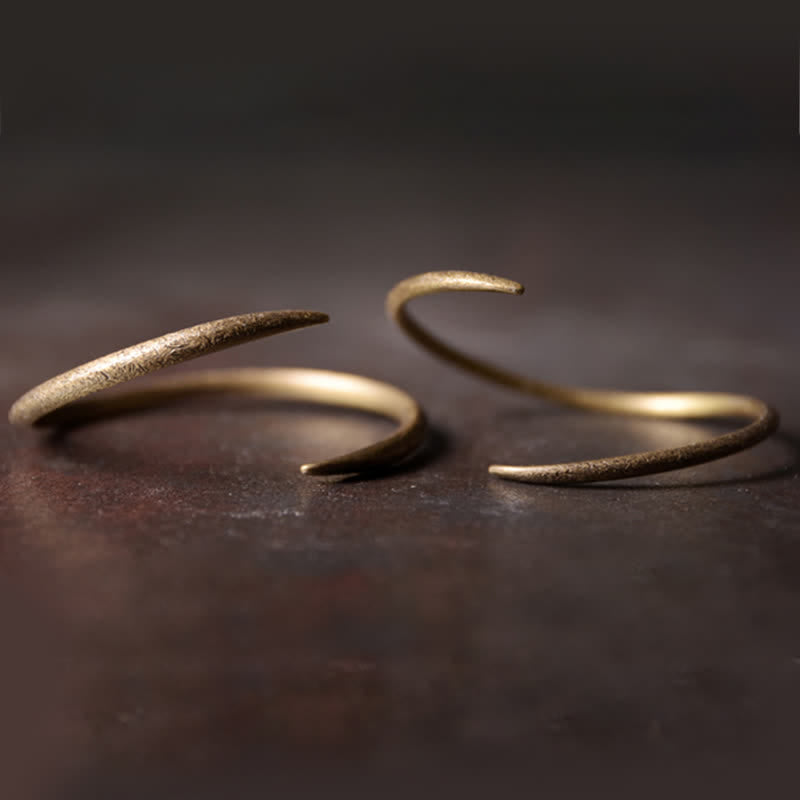 Simple Design Copper Luck Adjustable Cuff Bracelet - Image 3