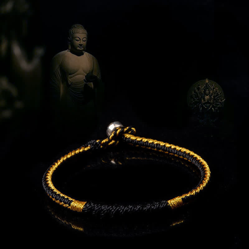 Tibetan Handmade Braid Luck String Protection Bracelet - Image 7