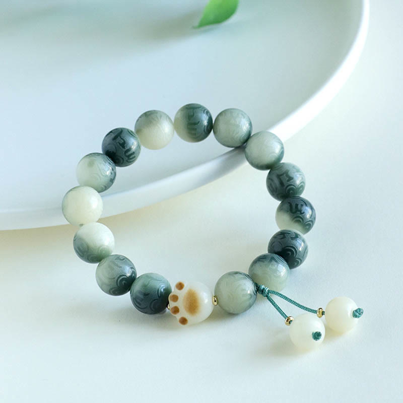 Bodhi Seed Om Mani Padme Hum Carved Harmony Bracelet - Image 13