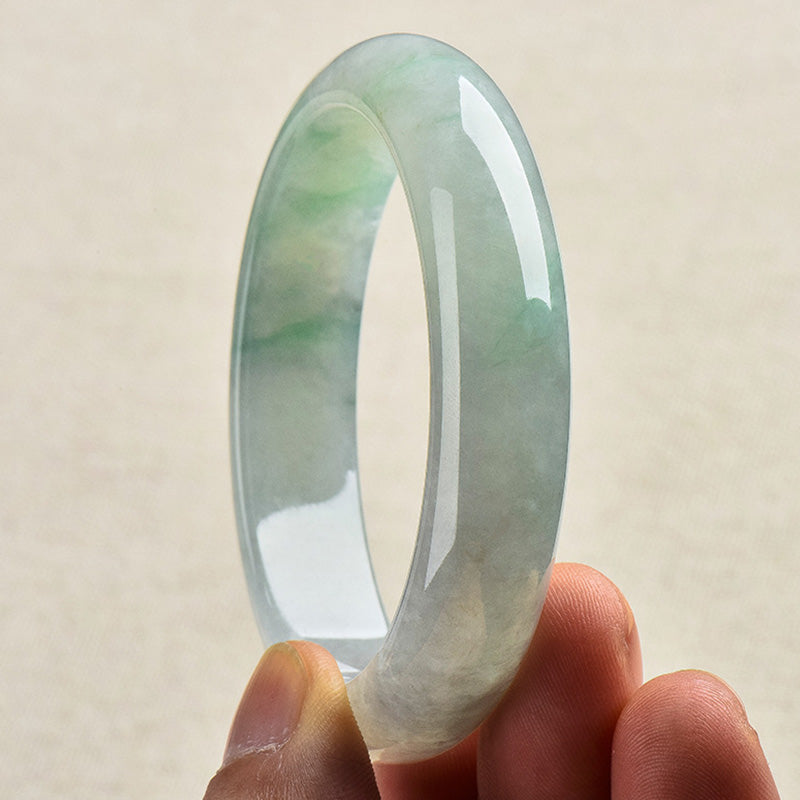 Natural Jade Luck Healing Prosperity Bangle Bracelet - Image 4