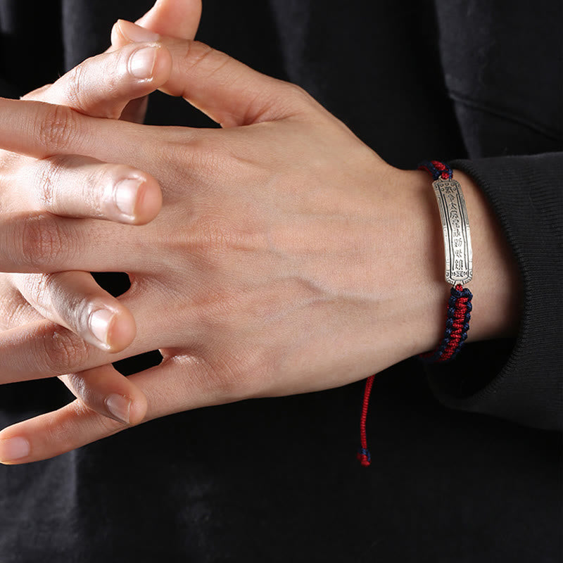 925 Sterling Silver Peace Amulet Protection Bracelet - Image 8