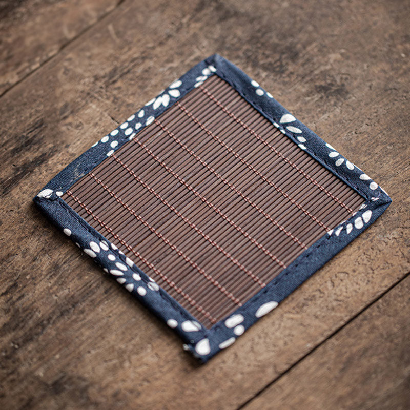 Mini Lucky Cat Kitten Tea Pet Ceramic Home Desk Figurine Decoration With Bamboo Mat - Image 9