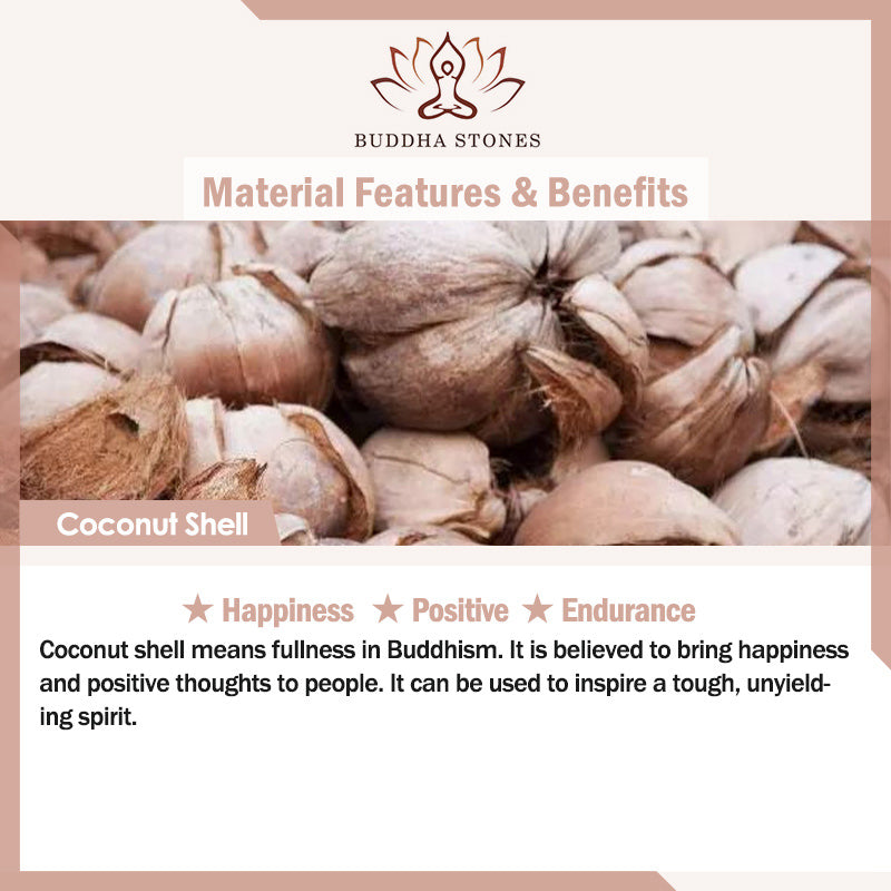 Tibetan Coconut Shell Auspicious Clouds Positive Bracelet - Image 6