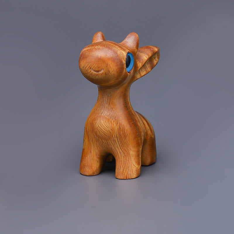 Green Sandalwood Mini Cute Animal Rabbit Cat Deer Whale Prosperity Phone Hanging Decorations - Image 5