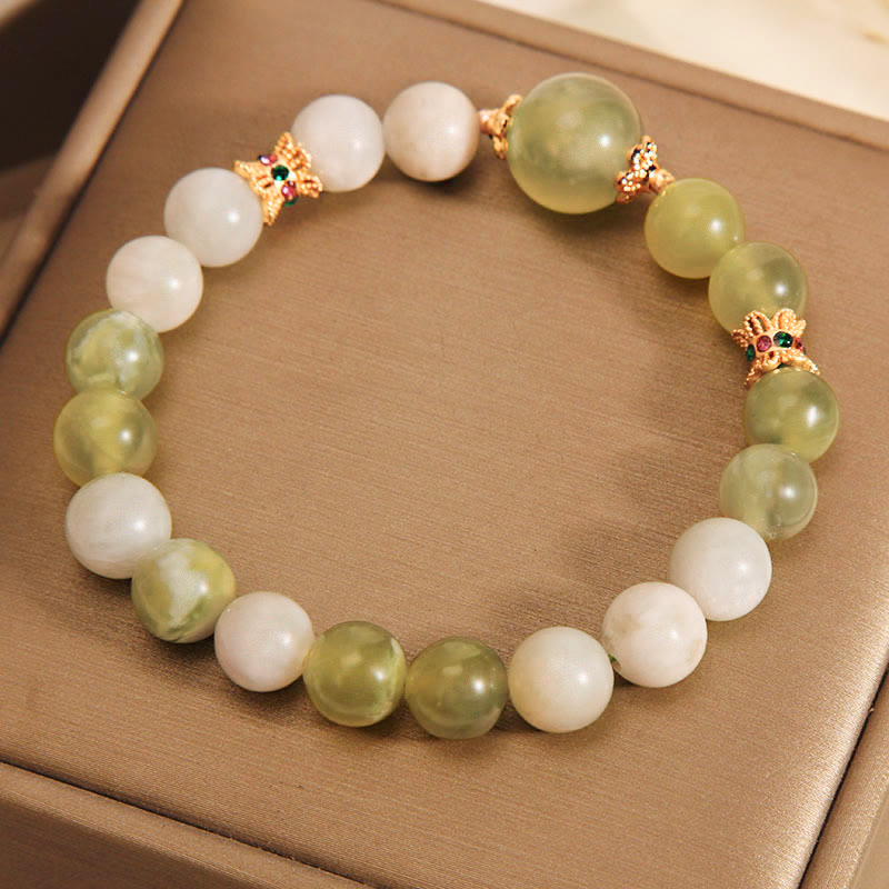 Green Grape Color Jade Abundance Bracelet - Image 3