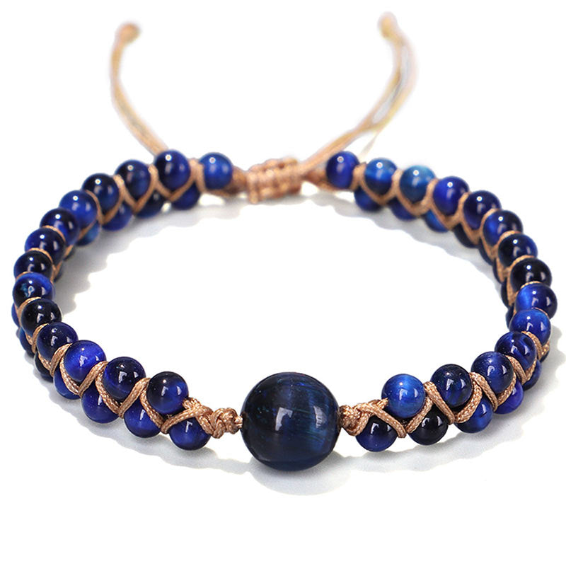 Divine Blue Tiger Eye Stone Protection Bracelet