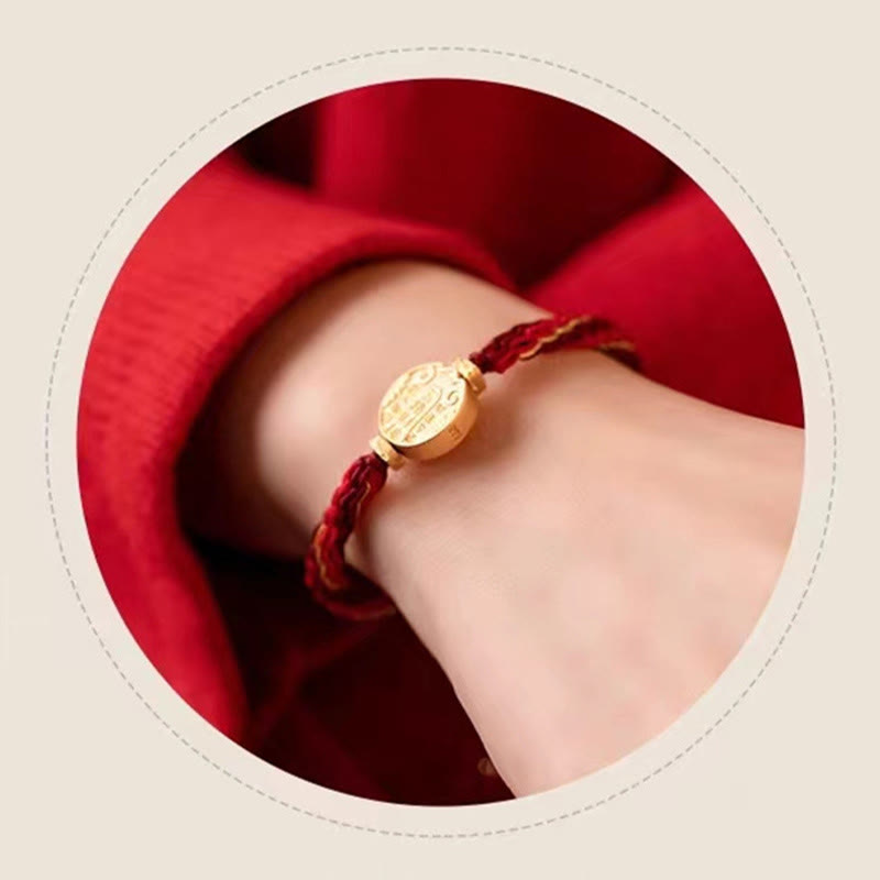 Five Directions Gods of Wealth Handmade Reincarnation Knot Protection String Braid Bracelet - Image 14