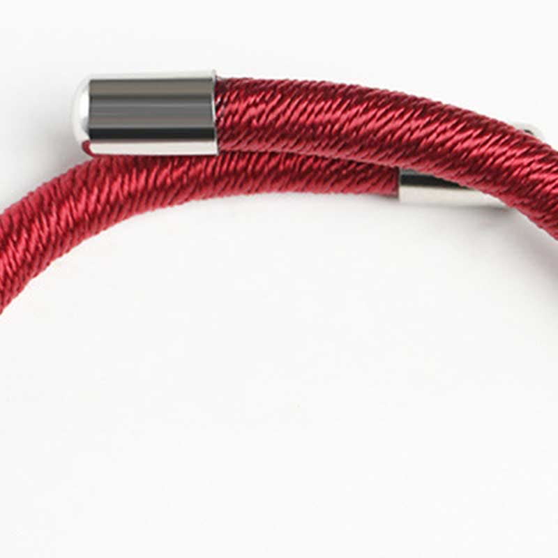 925 Sterling Silver Om Mani Padme Hum Peace Red String Bracelet - Image 7