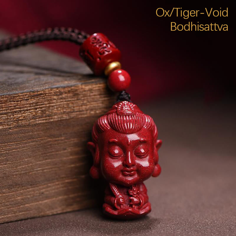 Chinese Zodiac Natal Buddha Natural Cinnabar Amulet Keep Away Evil Spirits Necklace Pendant - Image 8
