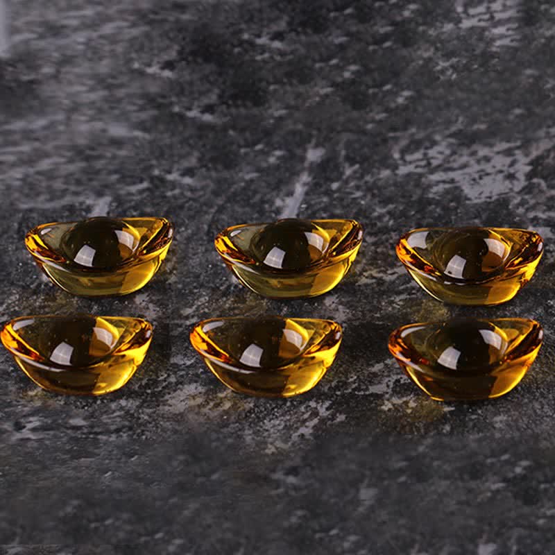 Handmade Liuli Crystal Treasure Bowl Art Piece Home Decoration - Image 10