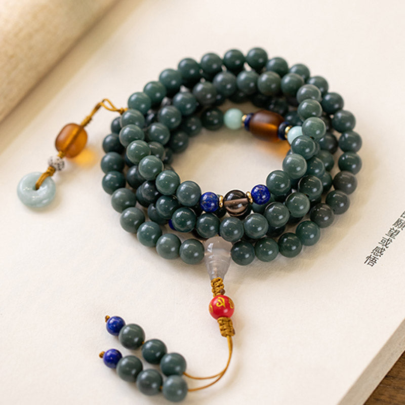 108 Beads Bodhi Seed Blessing Meditation Bracelet Mala - Image 4