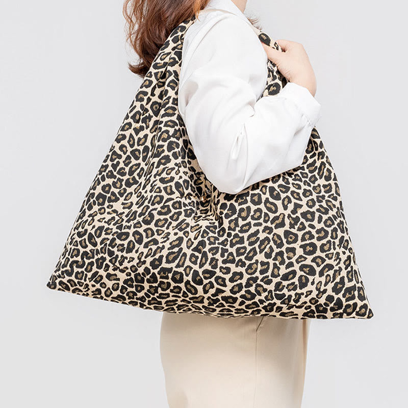 Geometry Tiger Flowers Leopard Stripes Print Underarm Triangle Shoulder Bag - Image 15