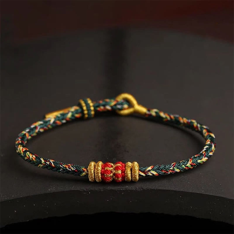 Handmade Colorful Rope King Kong Knot Braided Luck Bracelet - Image 19