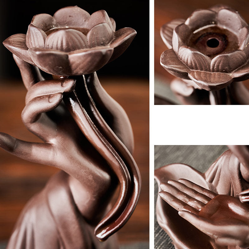 Lotus Bergamot Healing Incense Burner - Image 3