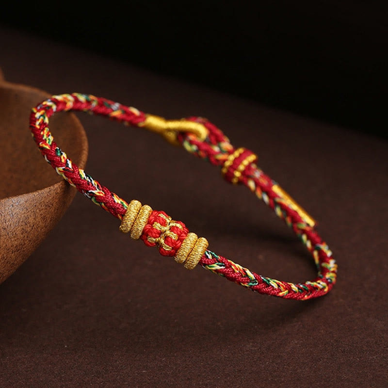 Handmade Colorful Rope King Kong Knot Braided Luck Bracelet - Image 7