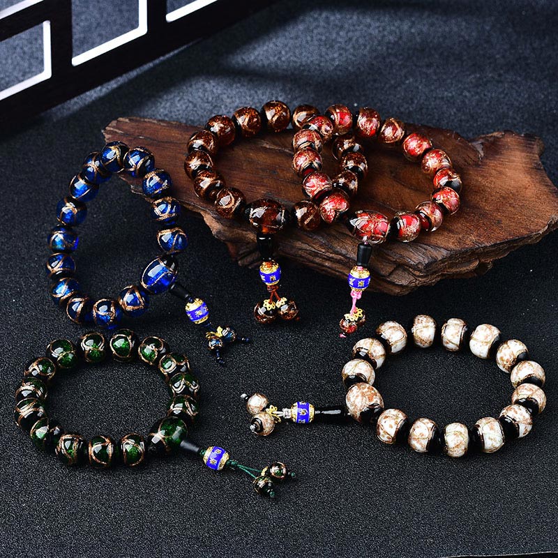 Tibetan Dragon Vein Agate Healing Bracelet - Image 4