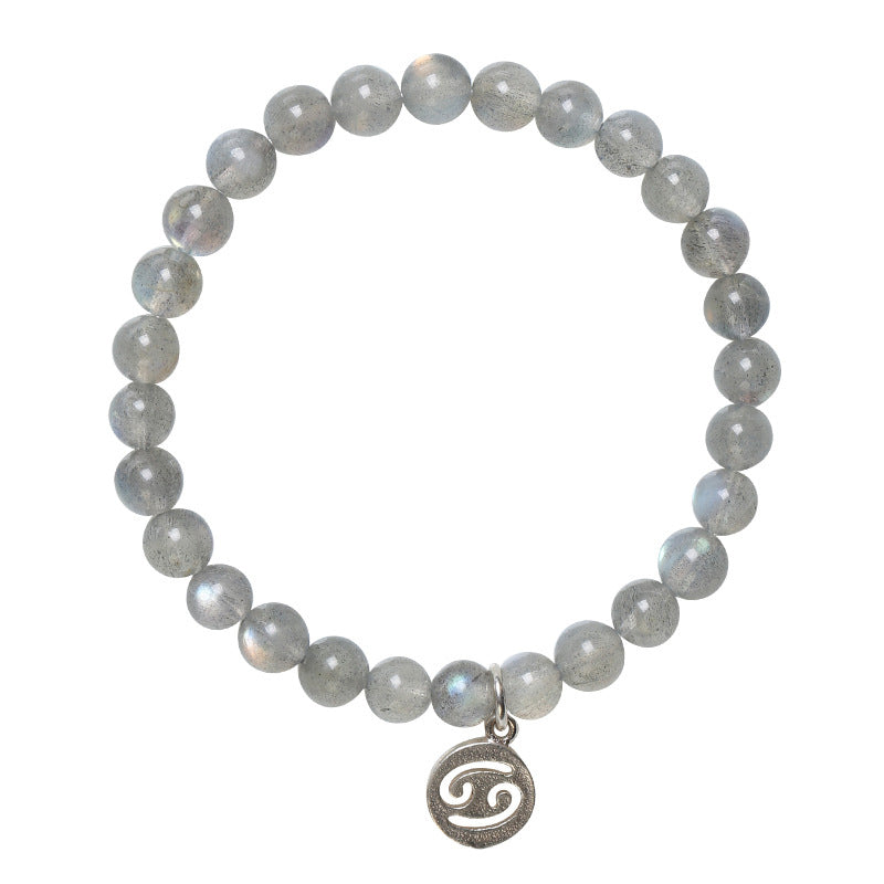 12 Constellations of the Zodiac Moonstone Charming Bracelet - Image 12