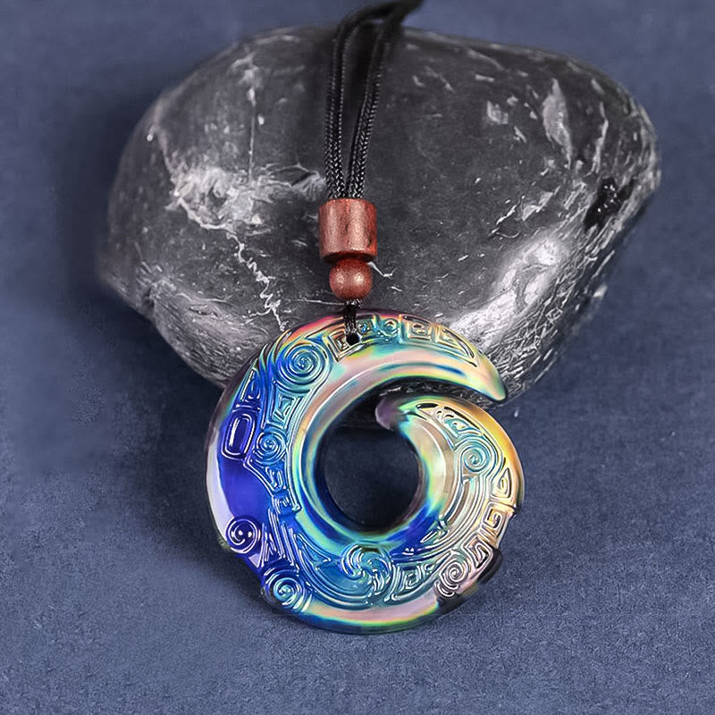 Color-Changing One's Luck Improves Design Pattern Liuli Crystal Necklace Pendant - Image 13