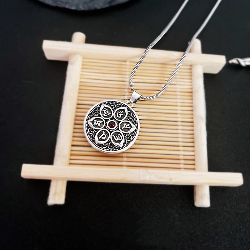 Tibetan Om Mani Padme Hum Purity Necklace Pendant - Image 6