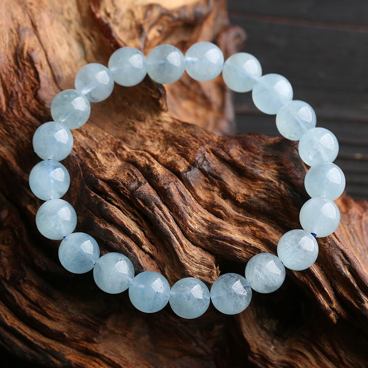 Blue Aquamarine Calming Bracelet - Grounding & Soothing - Image 3