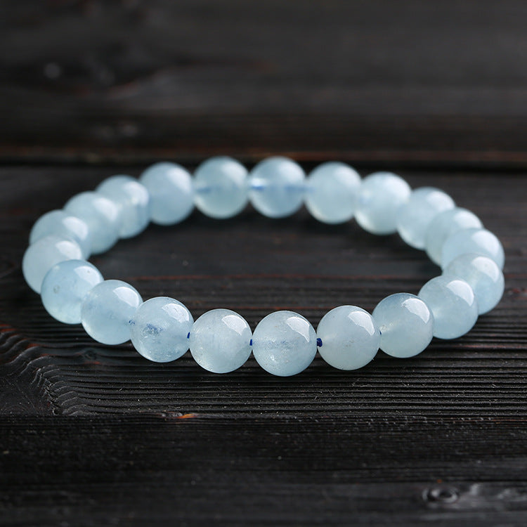 Blue Aquamarine Calming Bracelet - Grounding & Soothing - Image 4