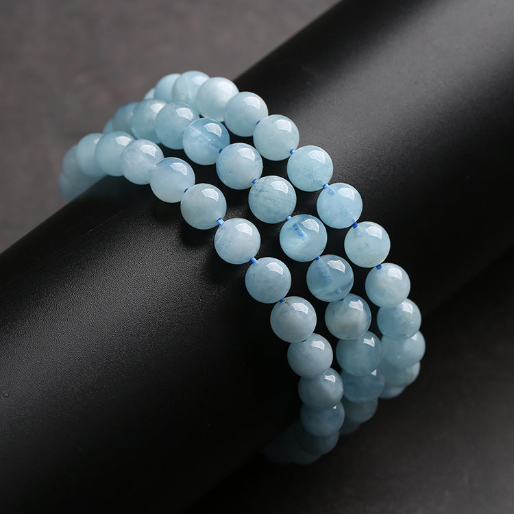 Blue Aquamarine Calming Bracelet - Grounding & Soothing - Image 10