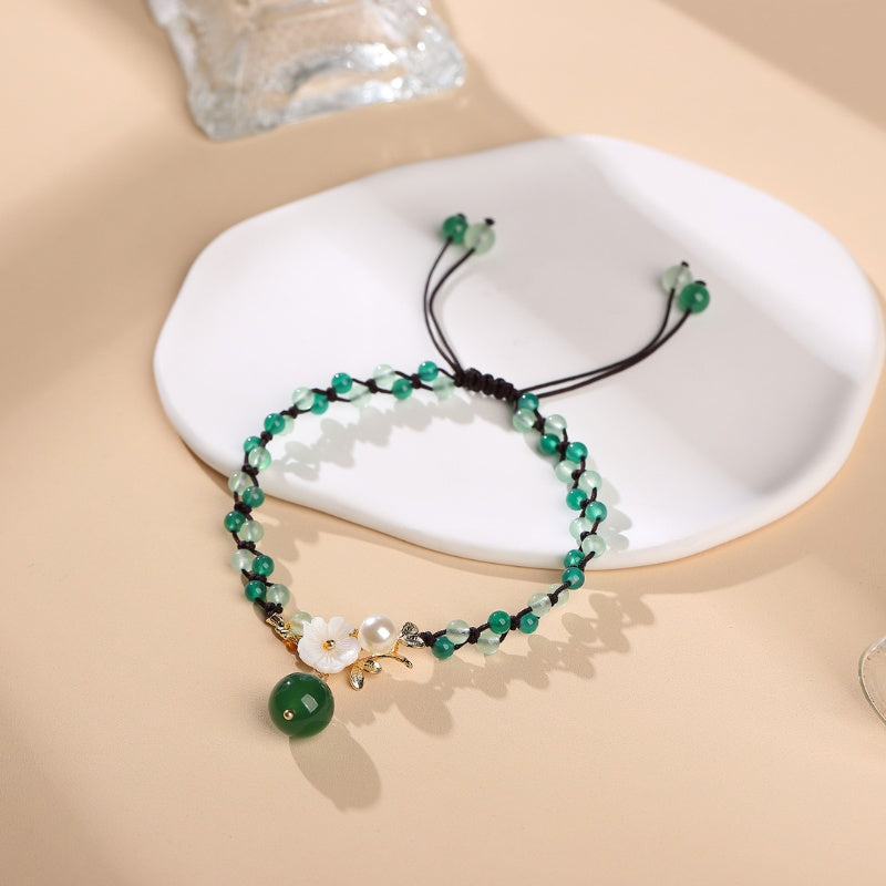 Jade Financial Success Anklet