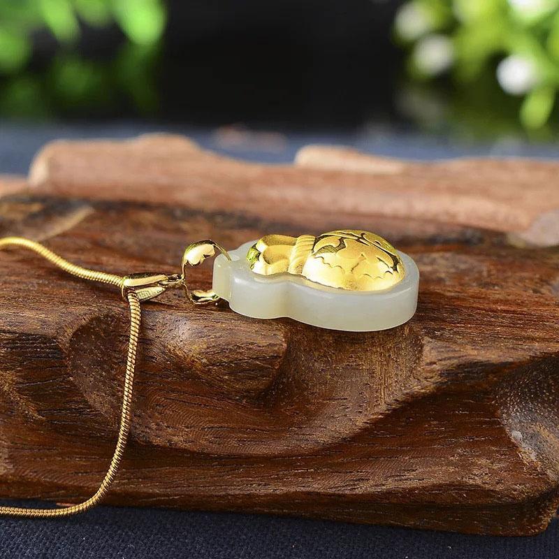 Jade Money Bag Necklace - Feng Shui Wealth Activator - Image 3