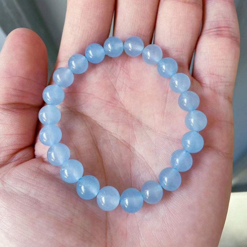 Blue Aquamarine Calming Bracelet - Grounding & Soothing - Image 7