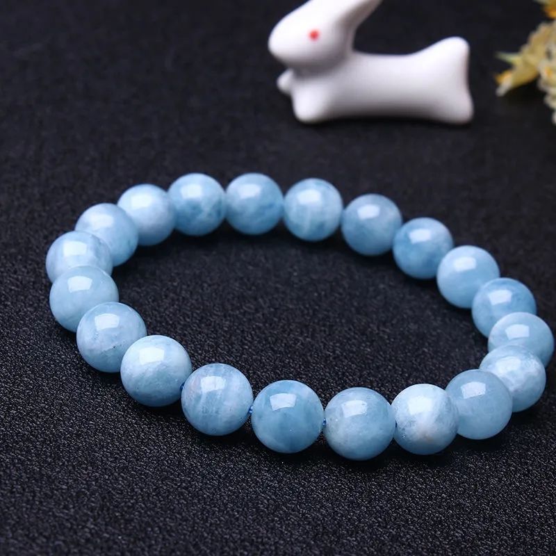 Blue Aquamarine Calming Bracelet - Grounding & Soothing - Image 8