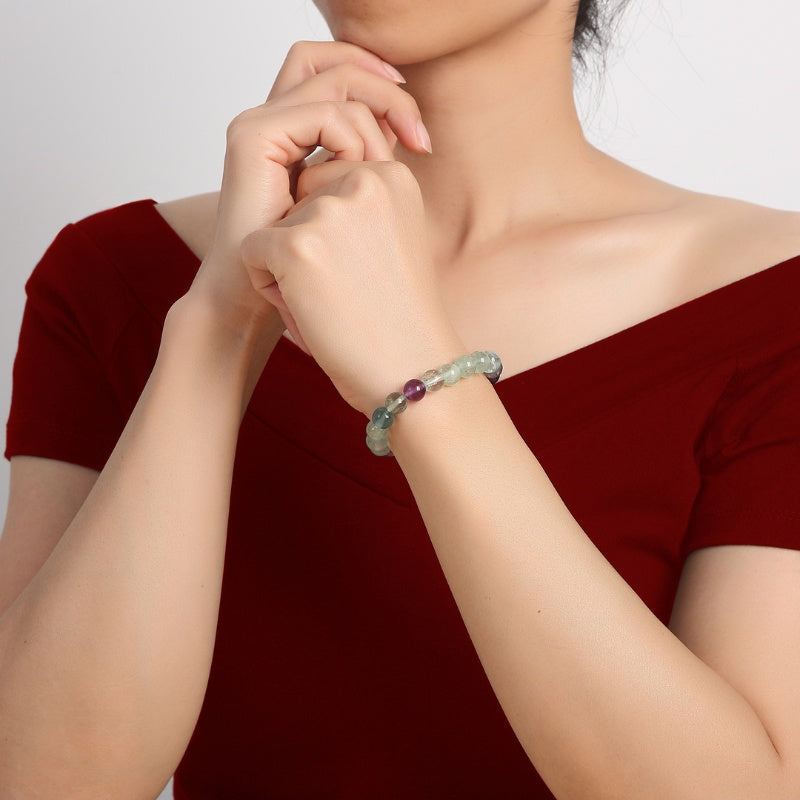 Rainbow Fluorite Healing Bracelet - Image 6