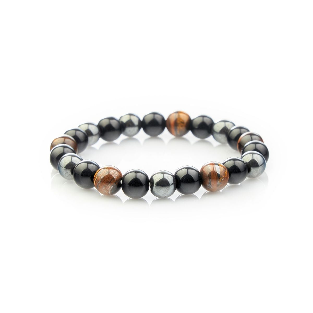 Triple Protection Bracelet - Tiger’s Eye, Obsidian, Hematite - Image 11