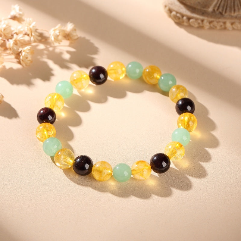 Exclusive: Triple Success Bracelet – Citrine, Aventurine, Garnet - Image 3