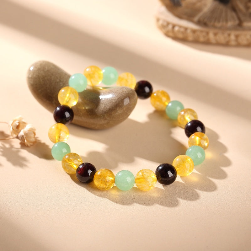 Exclusive: Triple Success Bracelet – Citrine, Aventurine, Garnet - Image 4