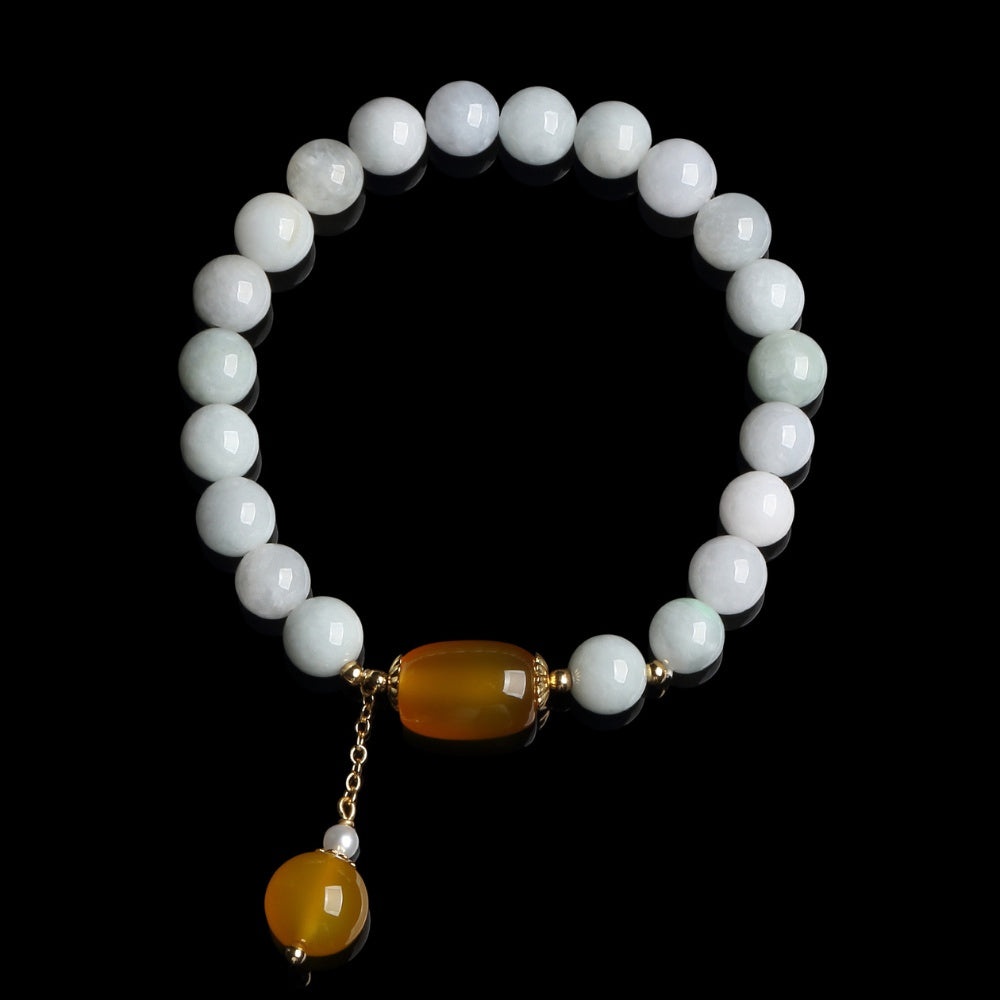 White Jade Longevity Bracelet - Image 5