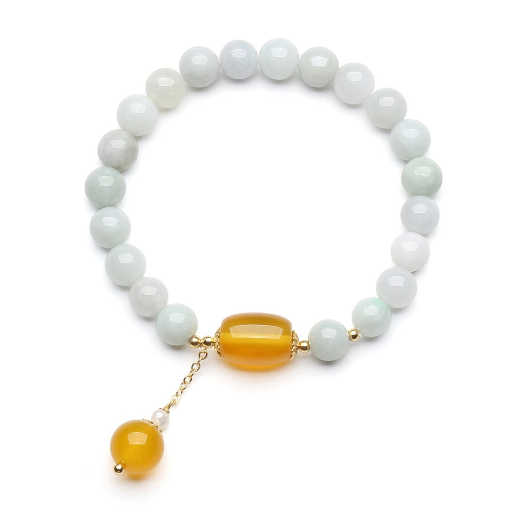 White Jade Longevity Bracelet - Image 3