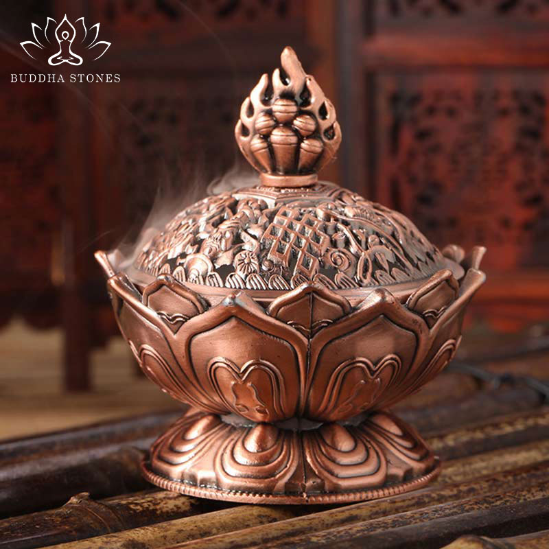Tibetan Lotus Shaped Purify Incense Burner