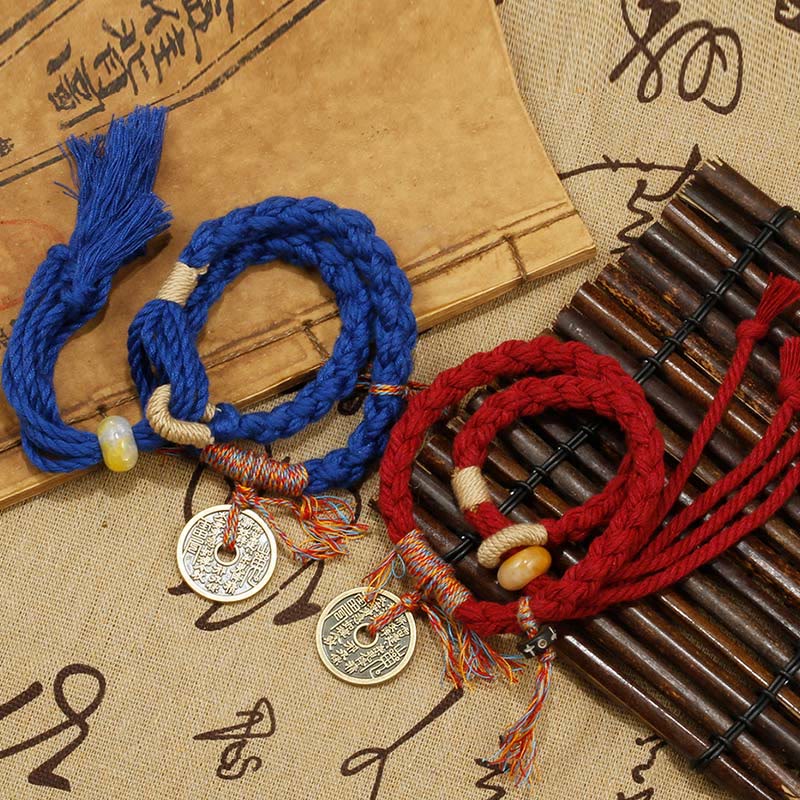 Mountain Ghosts Spend Money Ward Off Evil Spirits Handmade Bracelet - Image 7