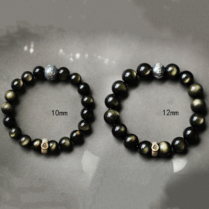 Chinese Zodiac Natal Buddha Obsidian Purification Bracelet - Image 19