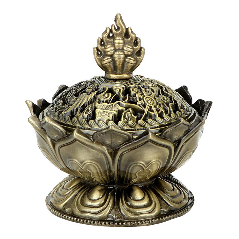 Tibetan Lotus Shaped Purify Incense Burner - Image 14