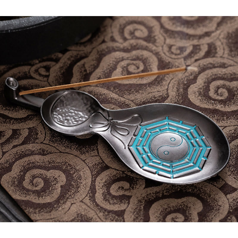 Gourd Yin Yang Bagua Copper Blessing Incense Burner Decoration - Image 10