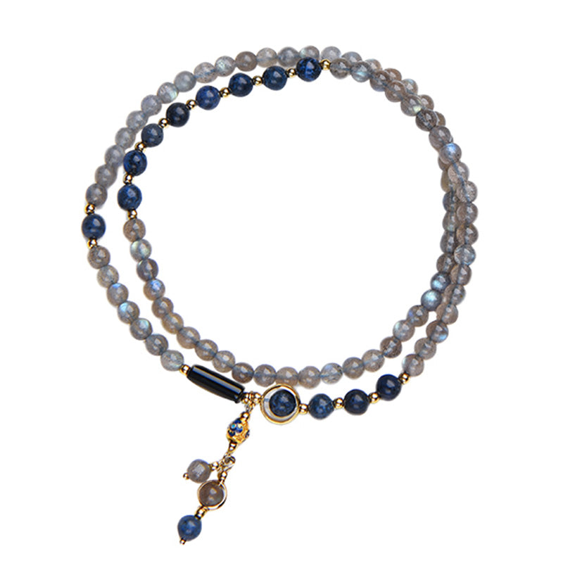 Moonstone Lazurite Calm Healing Positive Bracelet - Image 16