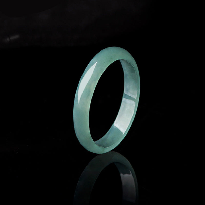 Natural Jade Prosperity Protection Ring