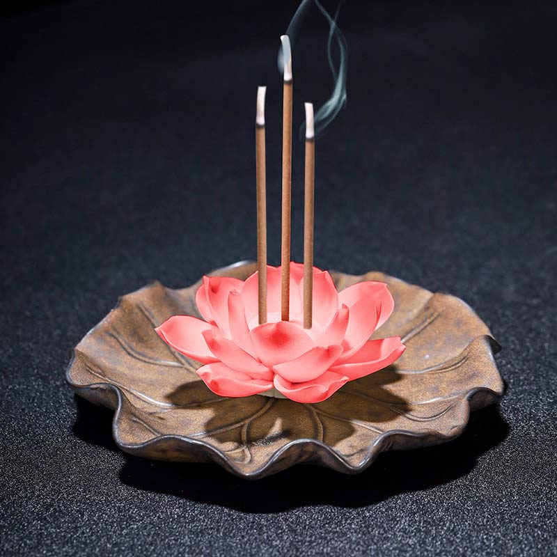 Tibetan Lotus Blessing Incense Burner Decoration - Image 15