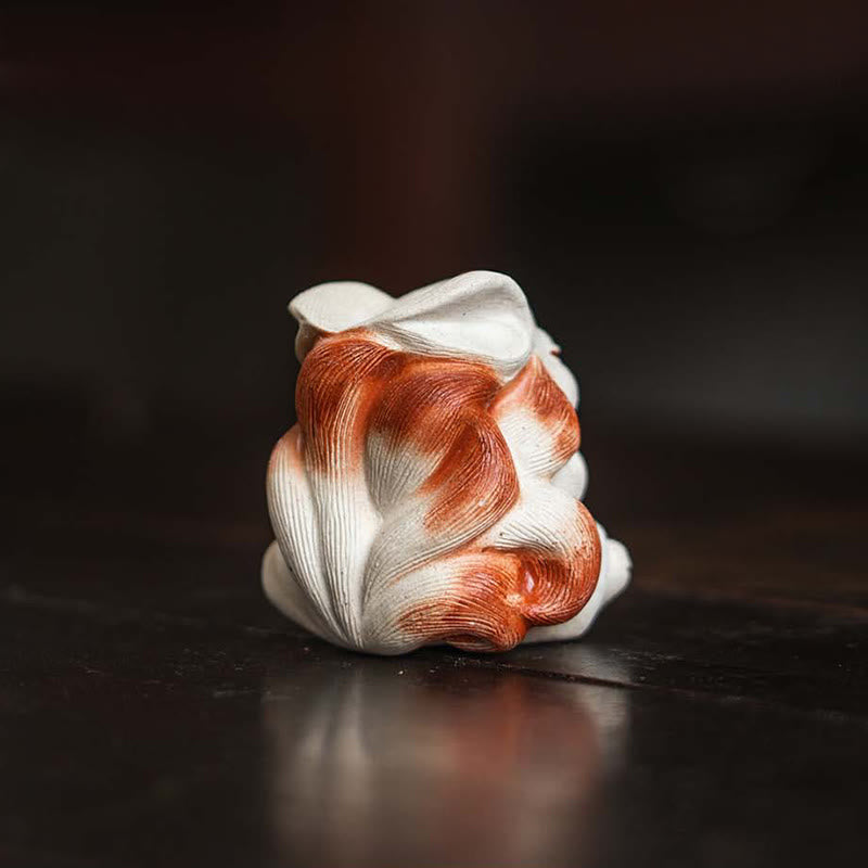 Mini Nine Tailed Fox Purple Clay Luck Desk Decoration - Image 9