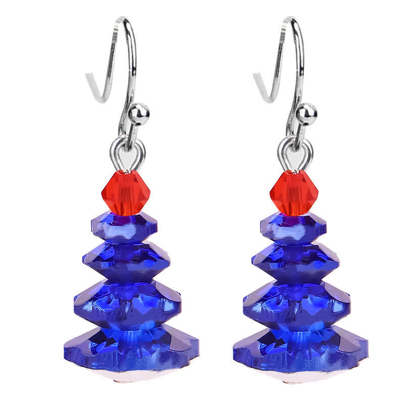 Various Crystals Christmas Tree Amethyst Peace Healing Drop Earrings - Image 11