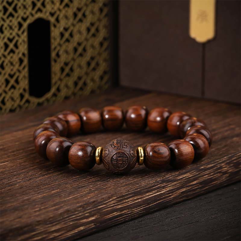Natural Rosewood Compassion Bracelet
