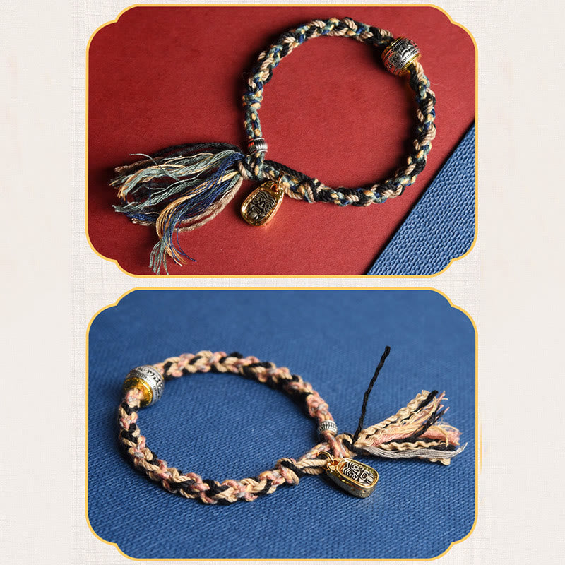 Zakiram Goddess of Wealth Om Mani Padme Hum Peace Handmade Bracelet - Image 9