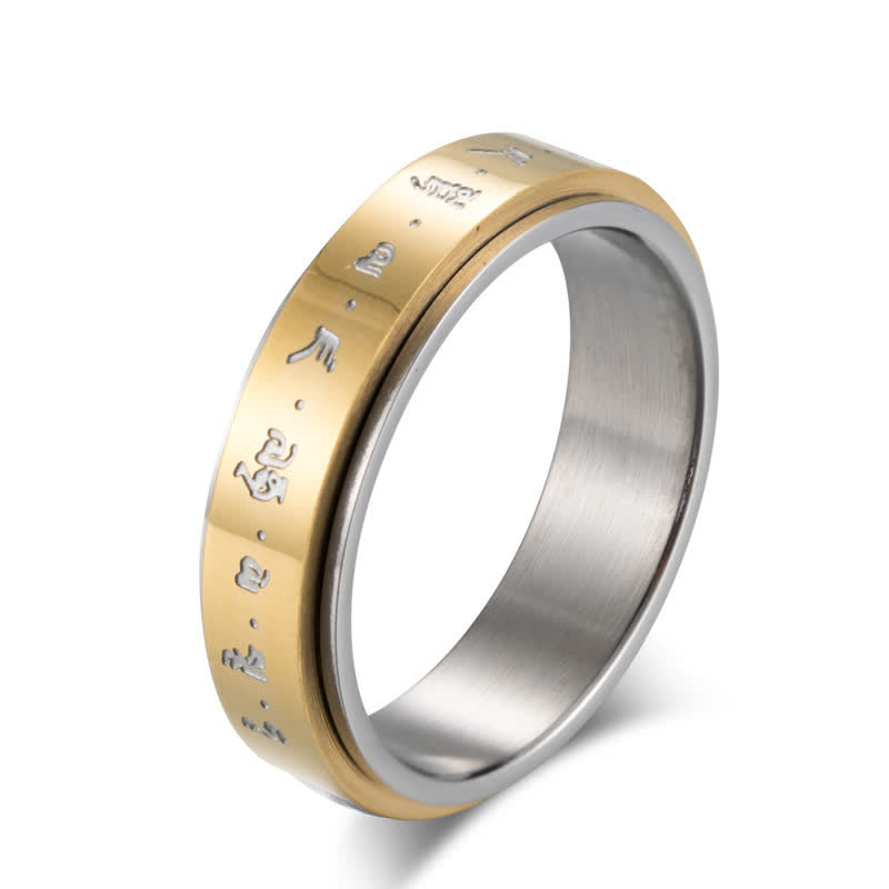 Mantra Titanium Steel Balance Rotatable Ring